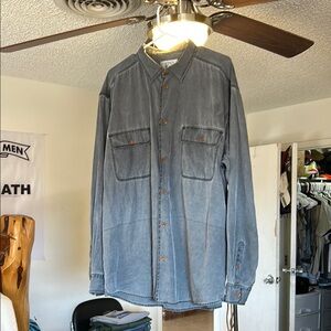Men's Casual Button Down Shirt - Blue